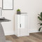 FIRBNUS 40x33x70 cm Seitenschrank mit Fächern Beistellschrank Schubladenschrank Lowboard Lagerschrank Kommode Hochglanz Weiß Sideboard Wohnzimmer TV Schrank Aufbewahrungskommode Holzwerkstoff