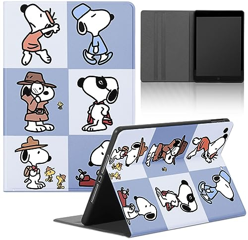 Funda para iPad 9/8/7 10,2, Modell 2021/2020/2019, 9./8./7. Generation, Cartoon Anime Lindo Cárcasa con Función de Soporte Delgada PU Cuero Flip Case Suave TPU Cubierta Trasera Protectora Cover, A1
