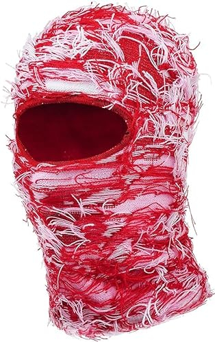 Ezweiji Balaclava Maske Skimaske Sturmmaske Winddichte und Atmungsaktive Kälteschutzmaske für Ski, Motorrad und Outdoor Aktivitäten (Nylon, Rosa)