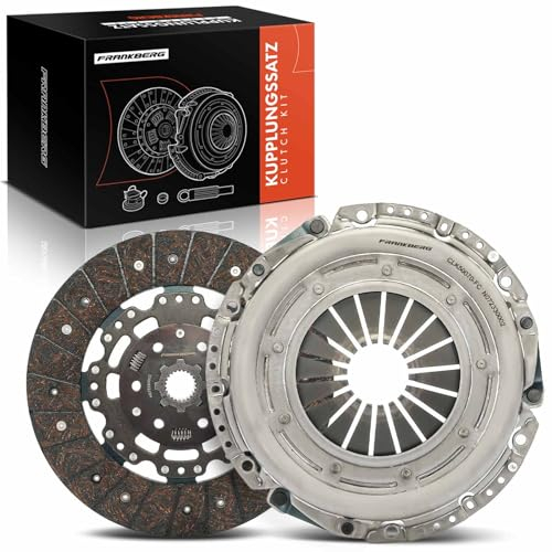 Frankberg Kupplung Kupplungssatz Kompatibel mit Golf IV 1J1 1.9L 2000-2005 Polo 6C1 6R1 1.4L 2012-2017 A1 8X1 8XK 1.4L-2.0L 2011-2018 Ibiza III 6L1 1.9L 2002-2009 Replace# 038198141BX