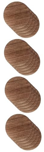 VILLCASE 20 Stk Karbon isierte runde Holzstücke rustikale schreib schreib schreib dekoring lichtmesskerzen ölgemälde Ausstellungsstand Ausstellungsständer aus Holz runde Holzkreise hölzern