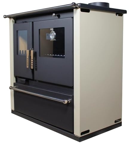 EEK A+ Verso CS Plus Küchenofen Kaminofen Holzherd 7.7 kW - Ivory