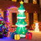 GYMAX 180cm Aufblasbarer Weihnachtsbaum mit integriertem Gebläse & Geschenkboxen, Weihnachtsdekoration, Weihnachtsbeleuchtung LED, Weihnachtsdeko für Innenhof & Garten
