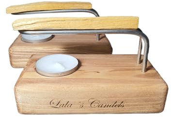 Quemador de Palo Santo de Madera, 2 Unidades. Lala´s candels.
