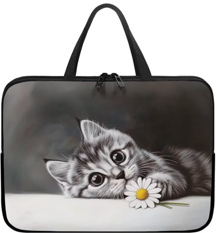 ZIATUBLES Housse pour ordinateur portable Sac de transport étanche pour ordinateur portable Couverture de protection pour les femmes et les hommes, 10-17 pouces