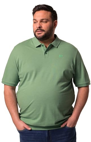 Men Plus Herren große Größen Übergrößen Menswear L-8XL Poloshirt, Bauchfit, Basic, Piqué, Halbarm efeu grün 9XL 836264434-9XL