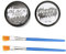 PUNELE Pintura del Cuerpo de la Cara Blanca Negra, Kit de Maquillaje de Gran Capacidad para Halloween, Fiestas Temáticas, Ingredientes Seguros, Material de ABS