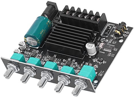 Akozon ZKMT21 2.1 Channel Digital o Amplifier Board - Dual Input AUX &, 100W Subwoofer Power, Short Circuit Protection