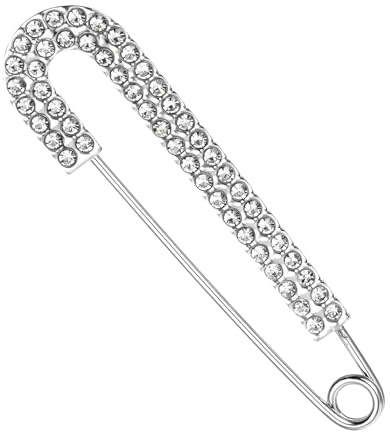 Dekorative Stecknadeln für Kleidung,Blusennadeln - Vintage-Stil Anti-Abrutsch Schmuck-Clip mit Zirkonia Strasssteinen für Party Hochzeit Geburtstag Festliche Anlässe