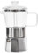 HOMEONENIC Caffettiera per moka in alluminio, a induzione, per diversi piani cottura, 9,3 x 21,2 cm, 240 ml, con manico in legno, in alluminio e vetro borosilicato