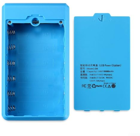 Alimentatore portatile di tipo C mobile con protezione da sovratensione e sovraccarico batteria (blu)