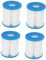 TOYANDONA 4 pièces Filtre de Rechange pour Pompe de Piscine Accessoire de Filtration Élimine Micro pour Eau Claire et Propre