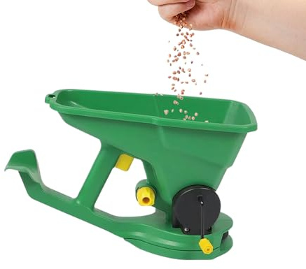 Sghtil Streuwagen für den Garten, manuelle Sämaschine – Saatspender für Garten, Weide, Hof, Landschaftsbau
