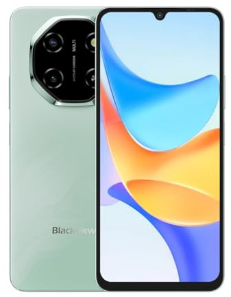 Blackview Shark 6 5G | 6,88'' 120 Hz Display | Unisoc T8100 Octa-Core Handy | 12GB RAM + 128GB (erweiterbar auf 2 TB) | 16MP + 8MP | 5000 mAh | NFC | GPS | Dual SIM | 2 Jahre Garantie | Minzgrün