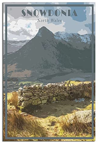 Jigsaw Puzzle 1000 Piece，Snowdonia North Wales Jigsaw Puzzles 1000 Pieces for Adults Painting Puzzle 1000 Pieces DIY Challenging Puzzles for Adults 38x26cm