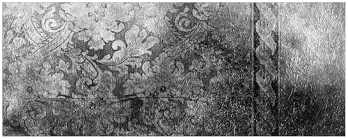 Wallario Küchenrückwand selbstklebend 115 x 50 cm, Motiv: Schnörkelmuster in grau | Spritzschutz abwischbar & pflegeleicht