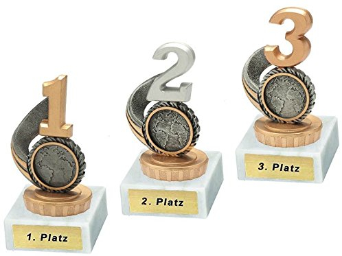 RaRu 3 Pokale für viele Verschiedene Sportarten mit Gravur (Dart)