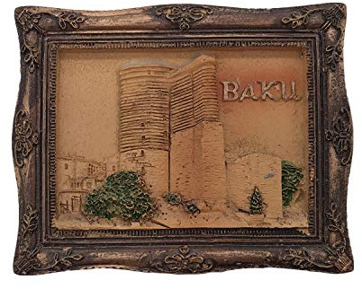 Baku Aserbaidschan 3D Kühlschrankmagnet Touristische Souvenirs Harz Magnetische Aufkleber Kühlschrankmagnet Home & Kitchen Dekoration aus China
