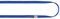 ALIENS Bandschlinge Open Sling (Bruchlast 22 kN/2200kg, 16 mm Breite) Verschiedene Längen in unterschiedlichen Farben, Farbe:80 cm blau