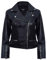 Infinity Leather Giacca da Donna Stile Vintage in Vera Pelle con Zip da Motociclista M