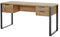 Jahnke LOOP D 150 - Schreibtisch mit 3 Schubladen, 152,4 x 60 x 76,2 cm, Kerneiche-Effekt