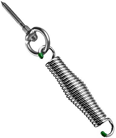 SWING-MATE Hängesessel Kit - 360° Drehung für Deckenmontage Drehstühle in Terrasse, Indoor oder Outdoor - Quietschfrei, Drehgelenk mit Feder - 181,4 kg Tragkraft