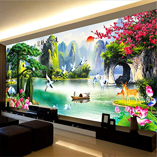 Nicole Knupfer DIY Diamant Malerei Painting Bilder, 5D Landschaft Diamond Painting Full Groß, DIY Diamant Gemälde Malen Nach Zahlen Home Dekor Stickerei Handwerk (120x50cm)