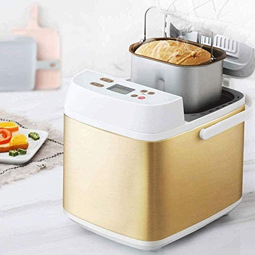 AILZNN Digital Bread Maker Machine With Automatic Nut Fruit Dispenser, Custom Breadmaker Homemade Bread Machine 19 Menus Gluten Free Stainless Steel Ice Cream Maker, White