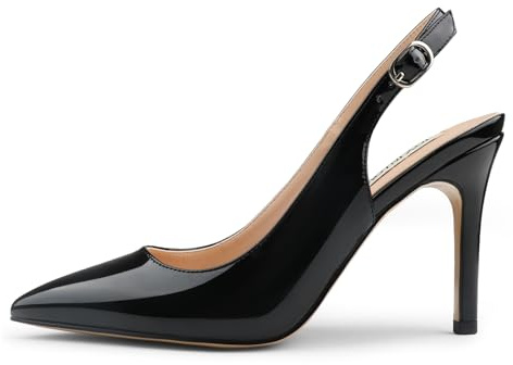 JOY IN LOVE Kitten Heels für Damen Slingback Pumps Sandalen Spitze Pumps