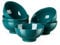 LOVECASA, Porcelain Bowl Sets,Salad Pasta Bowl for Ice Cream/Snack/Dip/Fruit/Pudding/Dessert Bowl (Dark Green, 6-Piece)