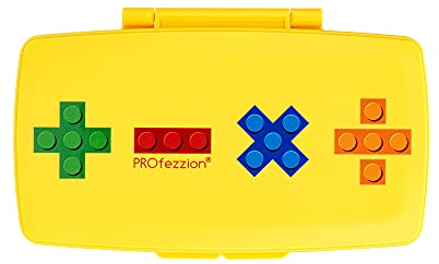 PROfezzion Custodia per Scheda di Memoria a 36 slot Supporto per Scheda SD Antiurto SD Card Case per 12 x SD SDHC SDXC + 24 x Micro SD SDHC SDXC/TF Card Storage, Giallo