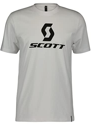 Scott casual Camiseta MS Icon SS, Blanco, L para Hombre