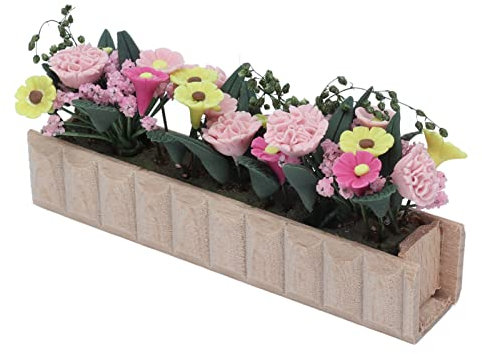 Puppenhaus Blumen Garten, Mini Puppenhaus Grün Möbel Modell Spielzeug für
