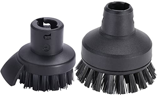 Lot de 2 grandes brosses rondes pour nettoyeur vapeur Karcher SC1 SC2 SC3 SC4 SC5 SC7