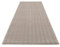 carpet city Teppich Läufer Flur - Einfarbig, Beige - 80x300 cm - Flachflor-Teppiche Schlafzimmer - Hochtief-Effekt - Chevron, Zickzack - Läufer-Teppich Uni Kurzflor, Wohnzimmerläufer, Brücke
