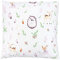 TupTam Kissenbezug Gemustert Bunte Kissenhüllen Dekokissen für Baby und Kinderzimmer, Farbe: Waldtiere/Igel/Rehe, Größe: 80 x 80 cm