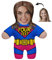 Kissen mit eigenem Foto Personalisiertes Lustiges Fotogeschenk mit eigenem Gesicht Bedruckt 45 cm Hoch Body Körper Foto-Kissen Fotokissen Geburtstag Motiv Super Mama [091]