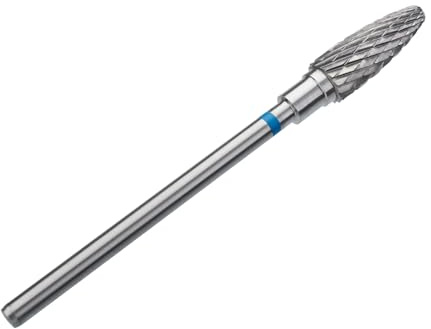STALEKS PRO - Broca de metal duro para uñas (dureza azul, diámetro de la cabeza de 5 mm, pieza de 13 mm)