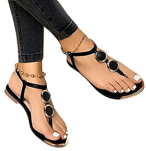 Sandales Bride Cheville Femme Grition - Chaussures Pieds Sensibles Elastique Confortable De Loisirs LéGères - Sandales D'éTé à LanièRes BohèMe