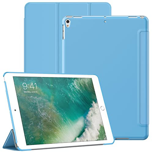 JETech Custodia per iPad Air 3 (10,5 Pollici 2019, 3 Generazione) e iPad Pro 10,5, Cover Protettiva per Tablet Morbida al Tatto con Guscio Posteriore Rigido, Auto Svegliati/Sonno (Blu)