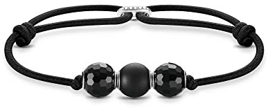 Thomas Sabo Unisex Armband Bead schwarz 925 Sterlingsilber A2077-811-11-L22V