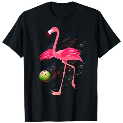Chemise de bowling flamant rose T-Shirt