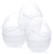 KINGYEE Transparentes riesiges Osterei, 25,4 cm, Set mit 3 befüllbaren Kunststoff-Eiern, extra großer Ostereierkorb für DIY, Ostereier, Jagd, Unterdrückungsei