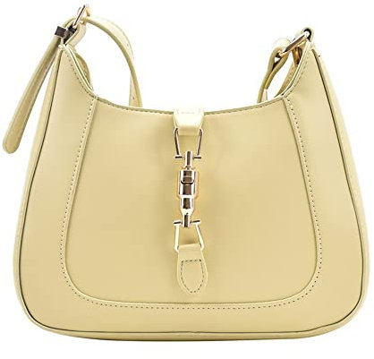 CARZA Umhängetasche Geldbörse für Frauen, Handtasche Crossbody Tasche Unterarm PU Leder Geldbörse Tote, gelb