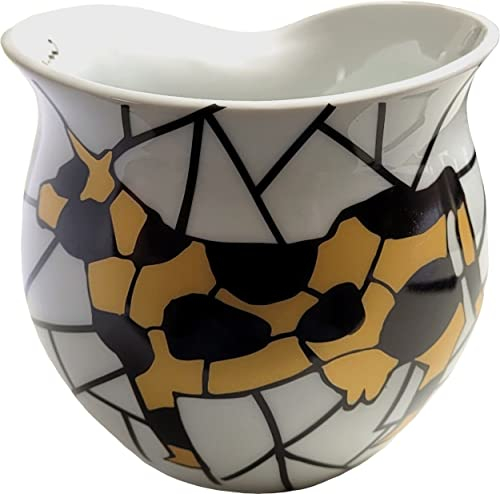 Jumbotasse Colani Kaffeetasse Becher XXL Tasse Kaffeebecher Spaßtasse Porzellan Colani Kuh 600ml (Gold)