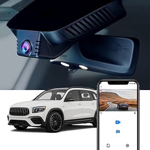 Fitcamx Dashcam 4K Geeignet für Mercedes-Benz GLB 250/AMG GLB 35/EQA/EQB 2021 2022 2023 X247 (Model 6244), OEM Auto Kamera UHD 2160P WiFi, Loop-Aufnahm, G-Sensor, Nahsicht, Plug & Play, 64GB-Karte