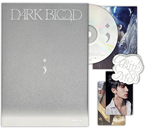 ENHYPEN - [DARK BLOOD] (ENGENE ver. - RANDOM) Photo Book + CD-R + Photo Card + Concept Photo Card + Sticker + Postcard + 2 Pin Button Badges + 4 Extra Photocards