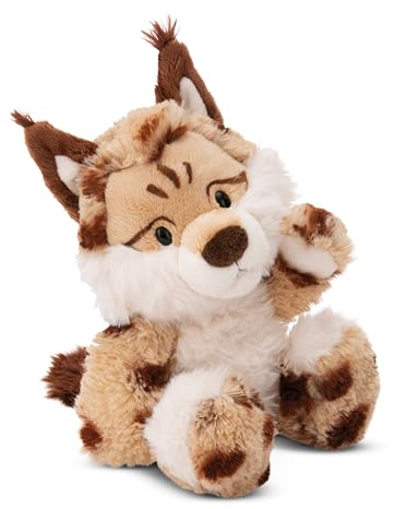 NICI Wild Friends Kuscheltier Luchs Lyka 20 cm - Niedliches Stofftier zum Kuscheln, Spielen und Liebhaben, Nachhaltig produziertes Plüschtier - 49804, Beige