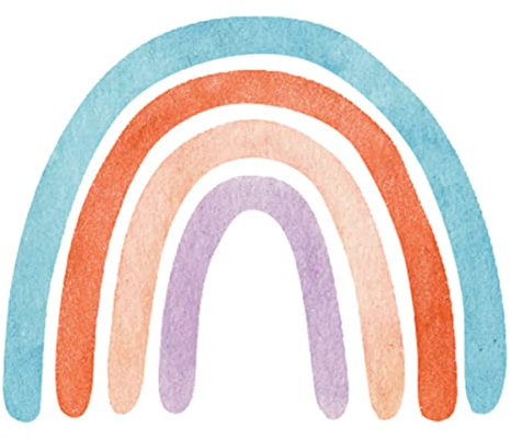 ibasenice Großer Bunter Regenbogen Wandsticker Für Kinderzimmer Selbstklebendes Wandtattoo Für Kreative Raumgestaltung Für Fenster Wände Und Türen