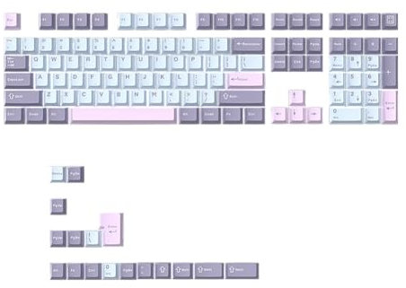 Rordigo 125 Keys PBT Double Shot Keycaps Set Key Caps Cherry Height for MX Mechanical Gaming Keyboard Spare Parts Type-B